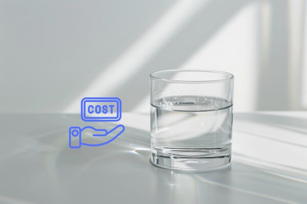 poor water cost | A glass of water
